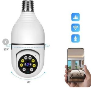 لامپ چرخشی 360درجه قابل کنترل با نرم افزارV380 فروش به صورت عمده